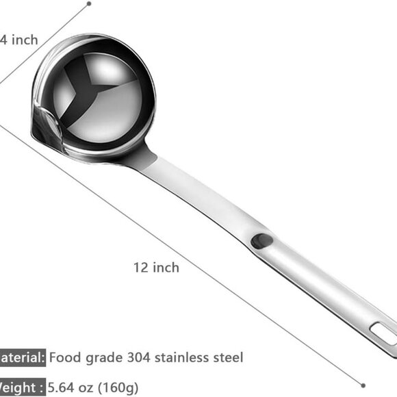 Stainless Steel Oil Separator Soup Ladle fat & Gravy(1 Set) - Picture 4 of 8